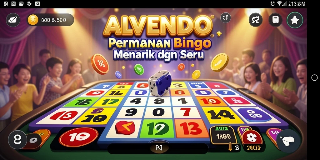 Screenshot gameplay menunjukkan suasana menegangkan dalam permainan Bingo ALVENDO.