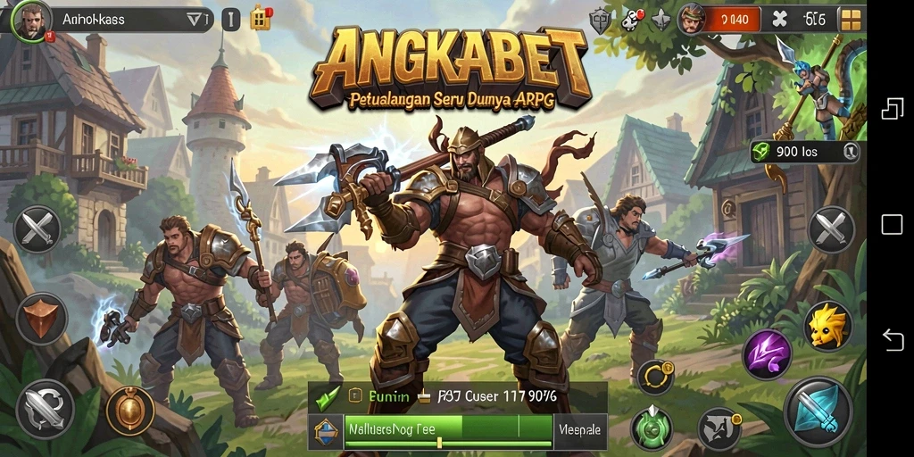 Screenshot gameplay ARPG menunjukkan pertarungan penuh aksi.