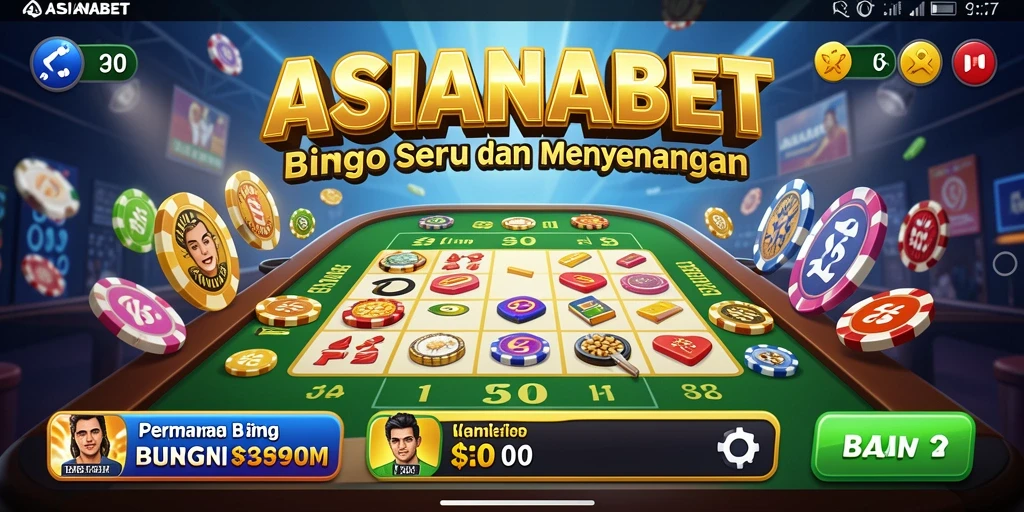 Tampilan gameplay Bingo yang seru dan interaktif di ASIANABET.