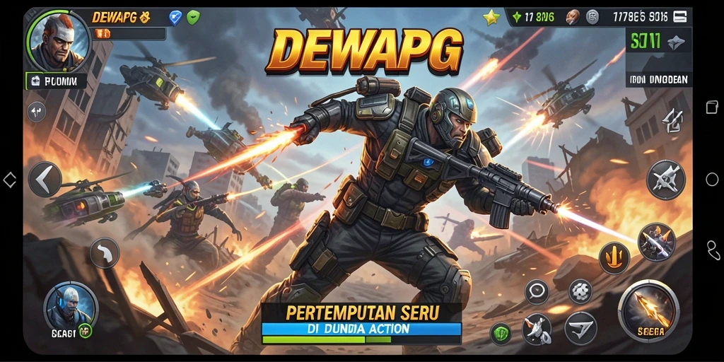 Tampilan gameplay seru dan mendebarkan dalam DEWAPG.