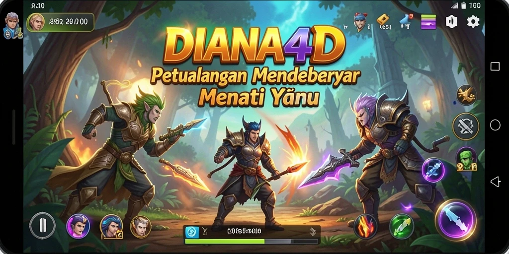 Tampilan gameplay seru yang menantang di DIANA4D.