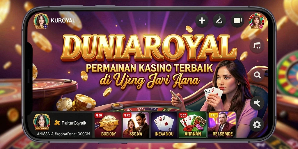 Tampilan gameplay DUNIAROYAL yang menarik dan mendebarkan.