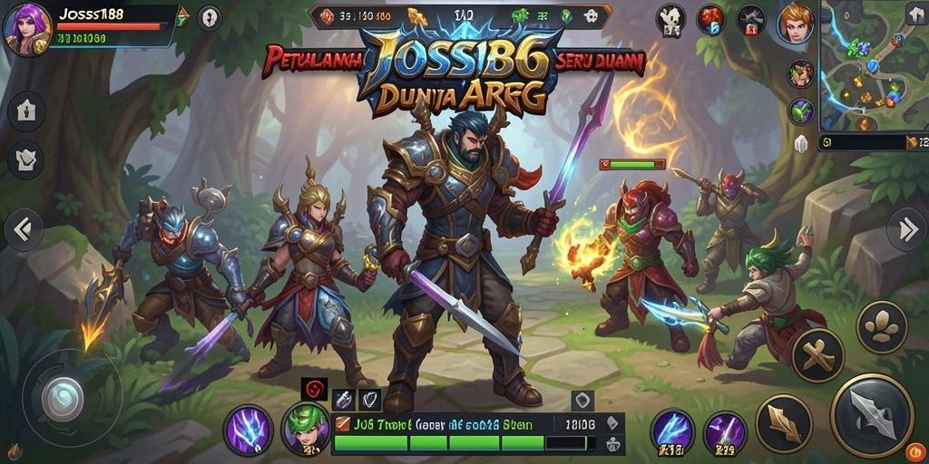 Screenshot gameplay JOSS188 yang menampilkan pertarungan menarik dalam dunia ARPG.