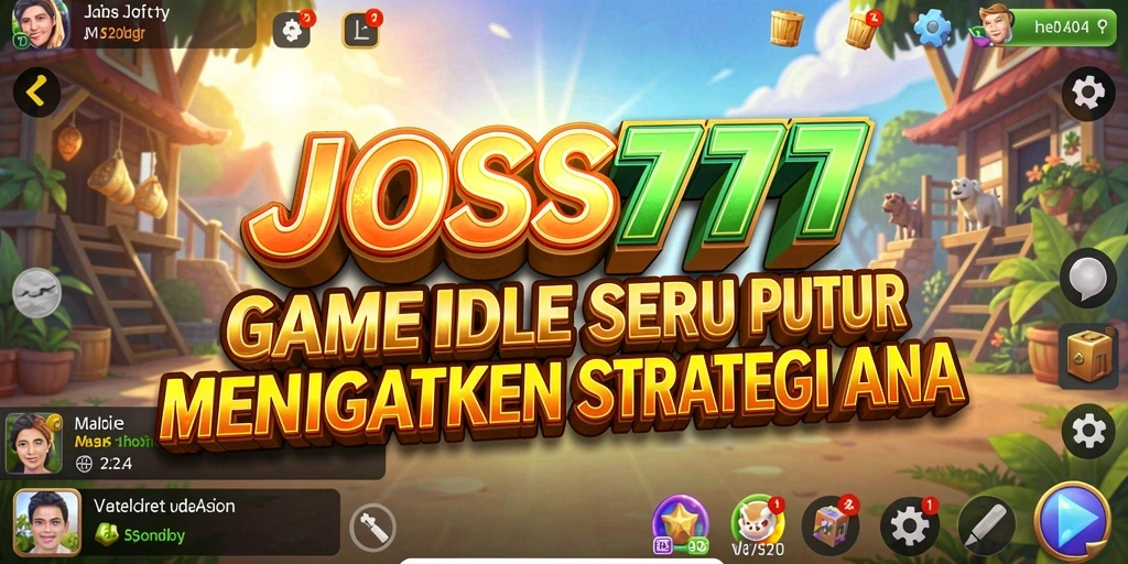 Tampilan gameplay JOSS777 yang menarik dan penuh warna.