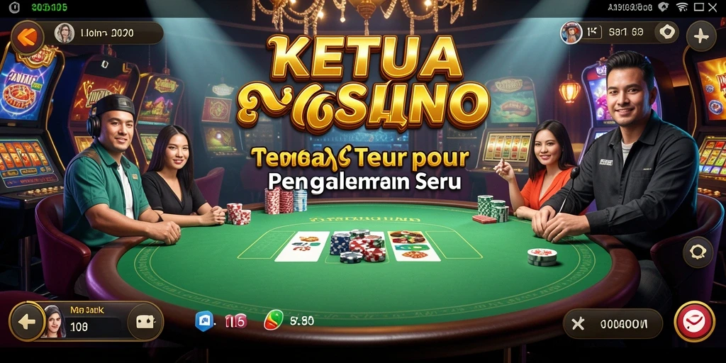 Tampilan gameplay seru KETUA dengan fitur Kasino menarik.