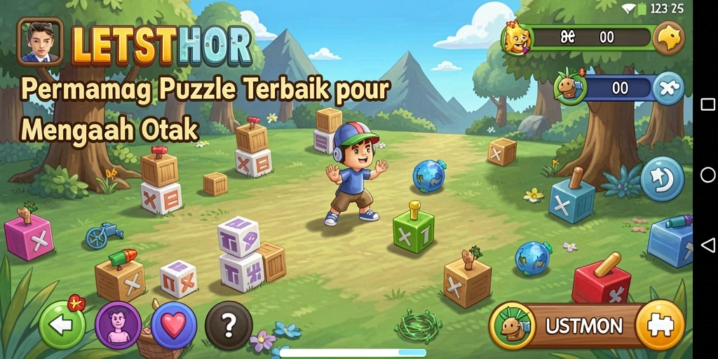 Pengalaman gameplay menantang dalam LETSTHOR yang mengasah otak.