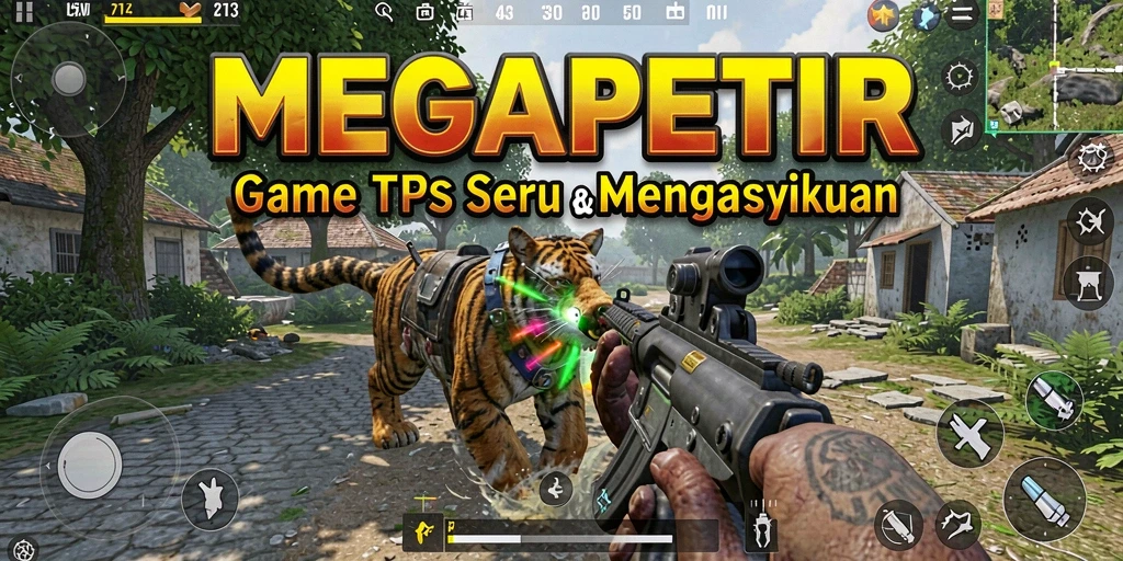 Screenshot gameplay dari MEGAPETIR yang menunjukkan aksi seru.