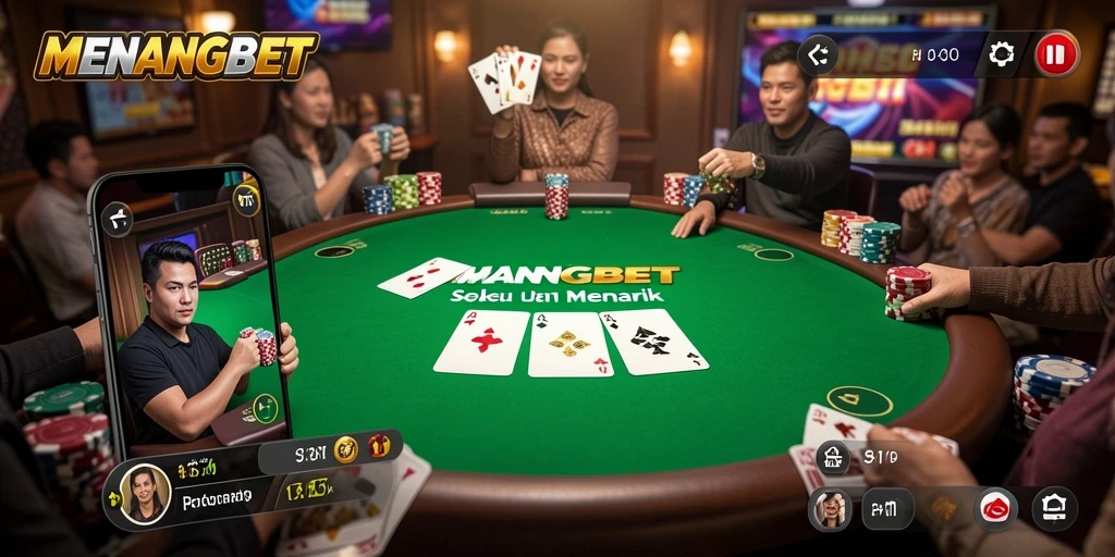 Gameplay Poker yang menegangkan dan menyenangkan di MENANGBET.