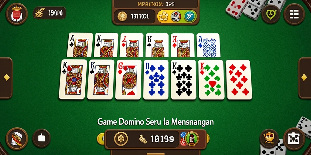 Screenshot seru dari gameplay Domino di MPO2121.