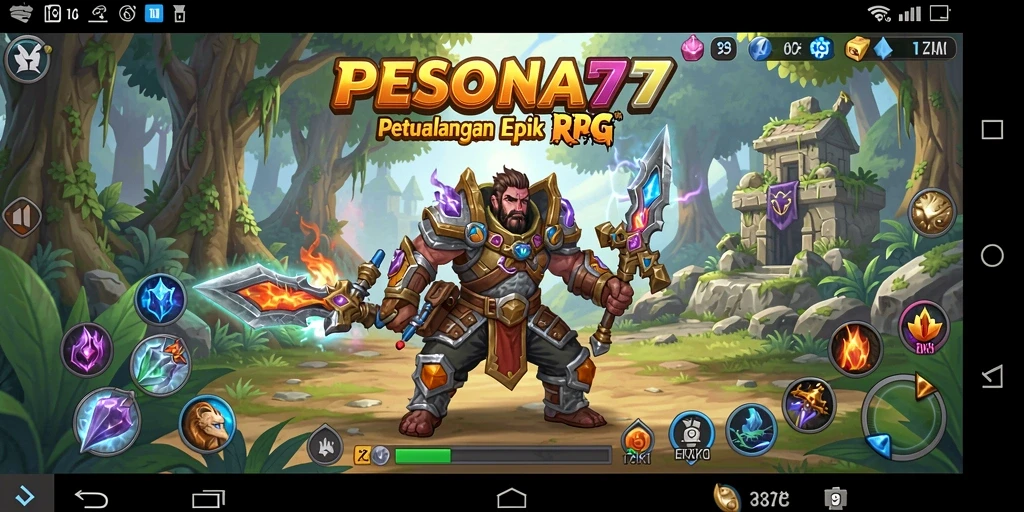 Tampak aksi seru dalam gameplay RPG yang mendebarkan.