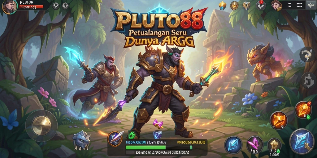 Screenshot utama PLUTO88 menampilkan aksi pertarungan yang mendebarkan dalam ARPG.