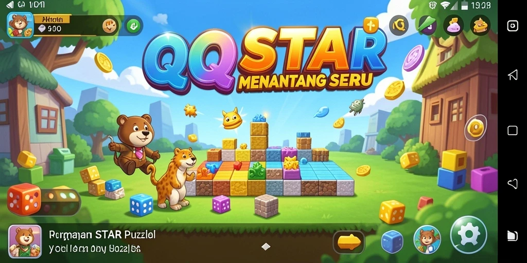 Tampilan gameplay QQSTAR yang menantang dan memikat.