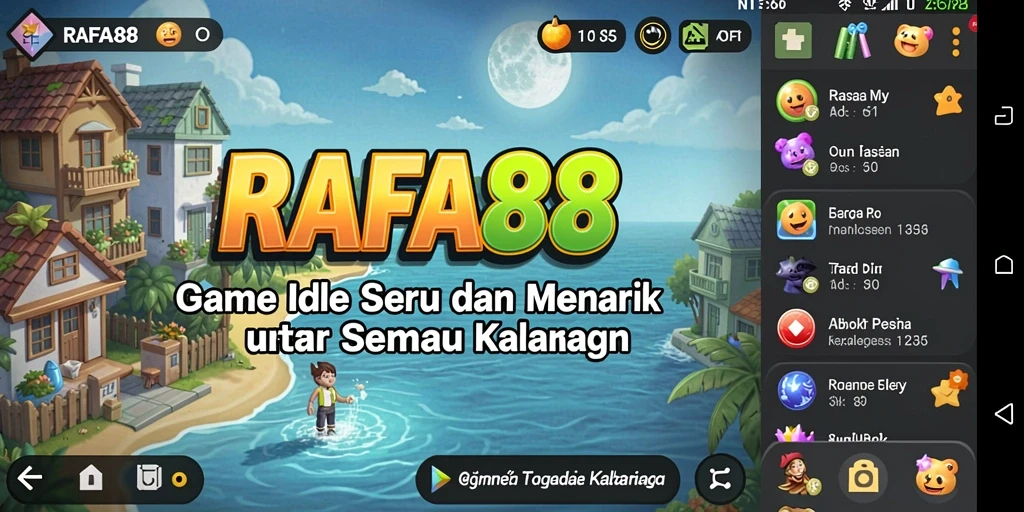 Screenshot utama RAFA88 menampilkan keseruan gameplay Idle yang memikat.