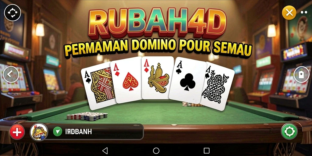 Tampilan menarik dari gameplay RUBAH4D dalam permainan Domino.