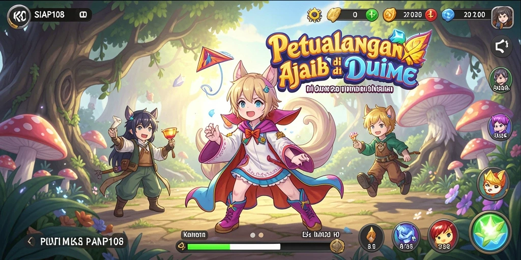 Tampilan screenshot SIAP108 menunjukkan aksi seru di dunia anime.