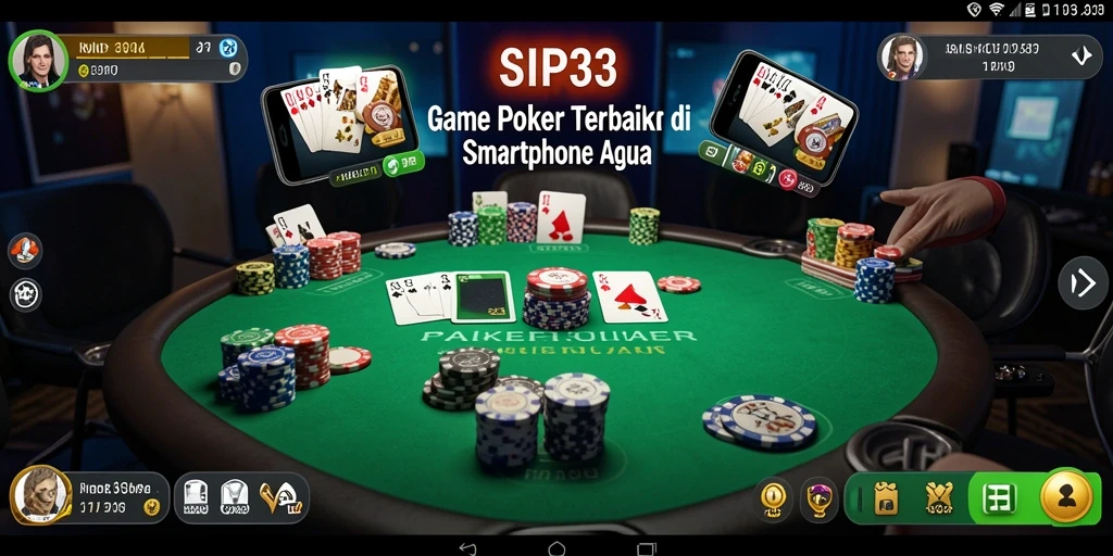 Tampilan menarik dari gameplay poker di SIP33.