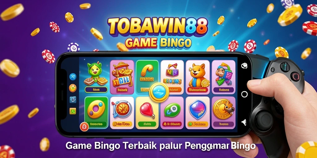 Tampilan utama gameplay Bingo TOBAWIN88 yang menarik dan interaktif.