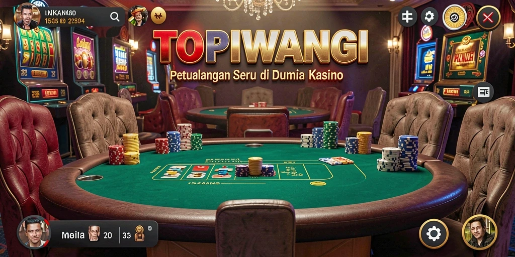 Screenshot gameplay TOPIWANGI menampilkan aksi kasino yang menarik.