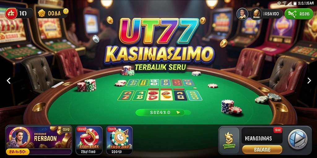 Tampilan menarik dari gameplay Kasino UT77 yang seru.